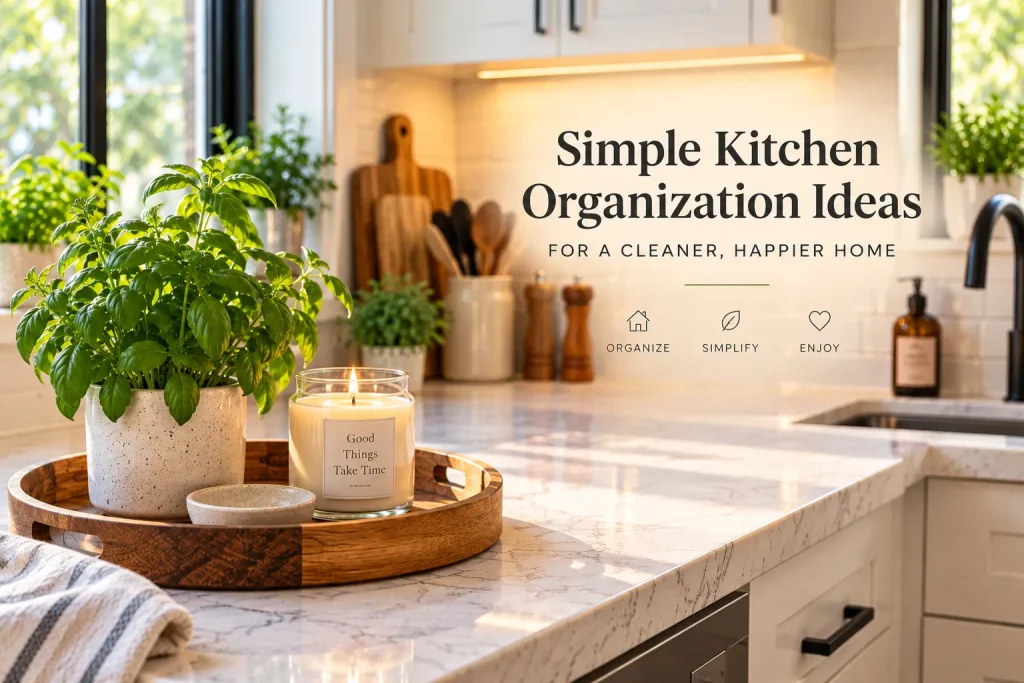 Simple kitchen organization ideas for a clean and organized home