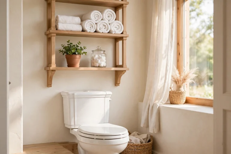 17 Bathroom Over the Toilet Storage Ideas That Save Space