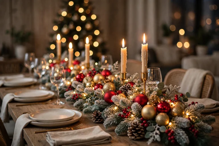24 Christmas Centerpieces That Make the Table Feel Magical