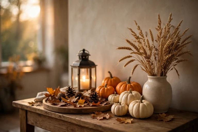 19 Fall Vignette Ideas to Style Any Shelf or Console