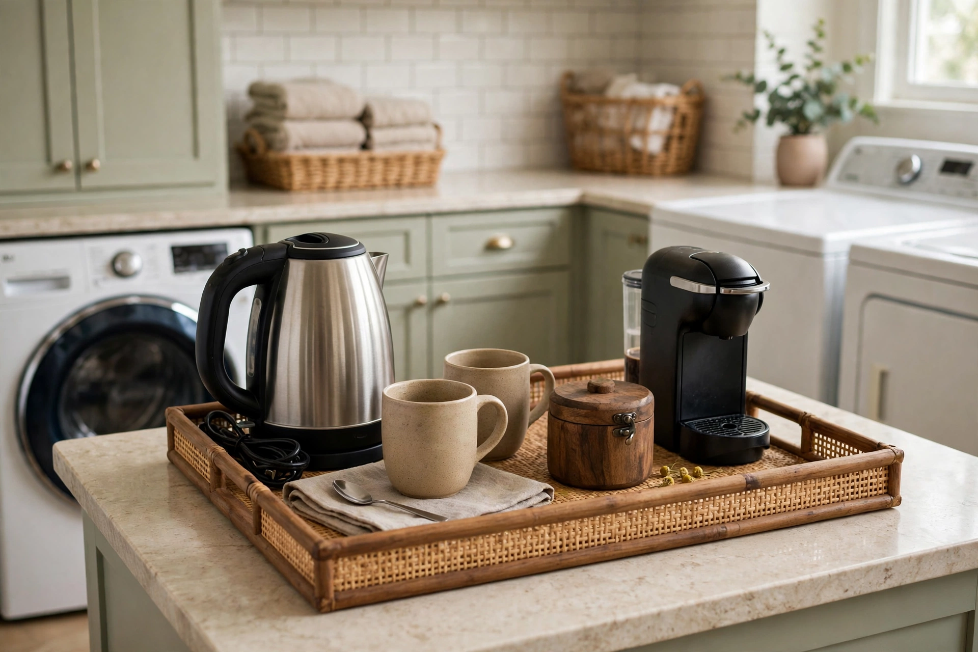 Brew While You Sort: Add a Mini Beverage Station