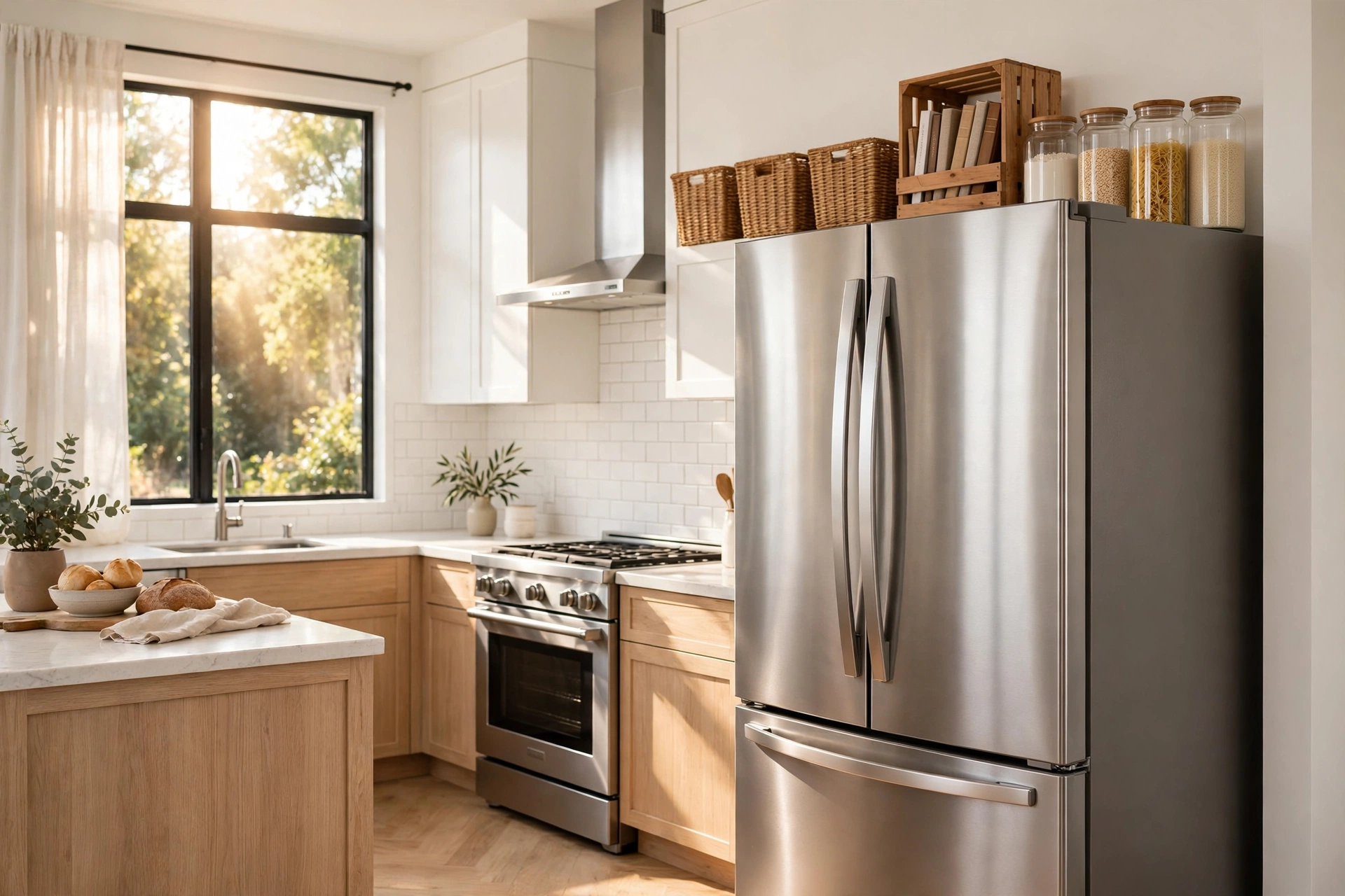 18 Over the Refrigerator Storage Ideas for Wasted Space