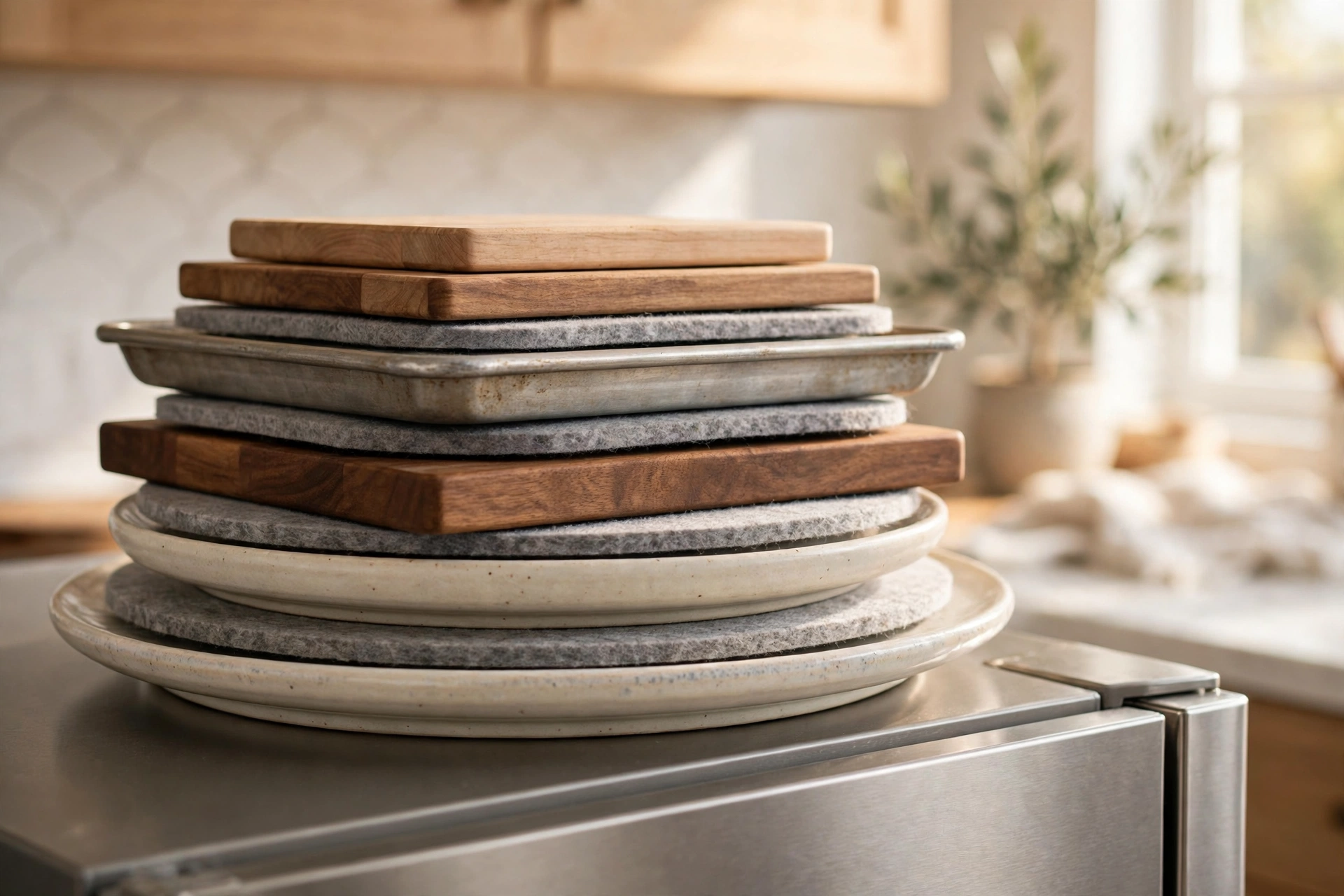 Flat-Stack Big Platters and Trays