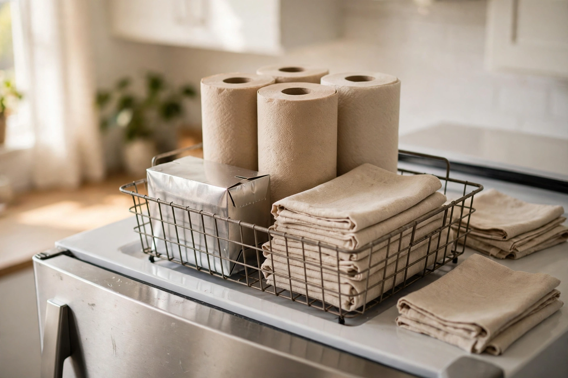 Stockpile Paper Goods in One Bin