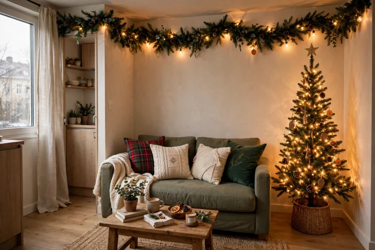 17 Small Apartment Christmas Decor Ideas That Don’t Overwhelm