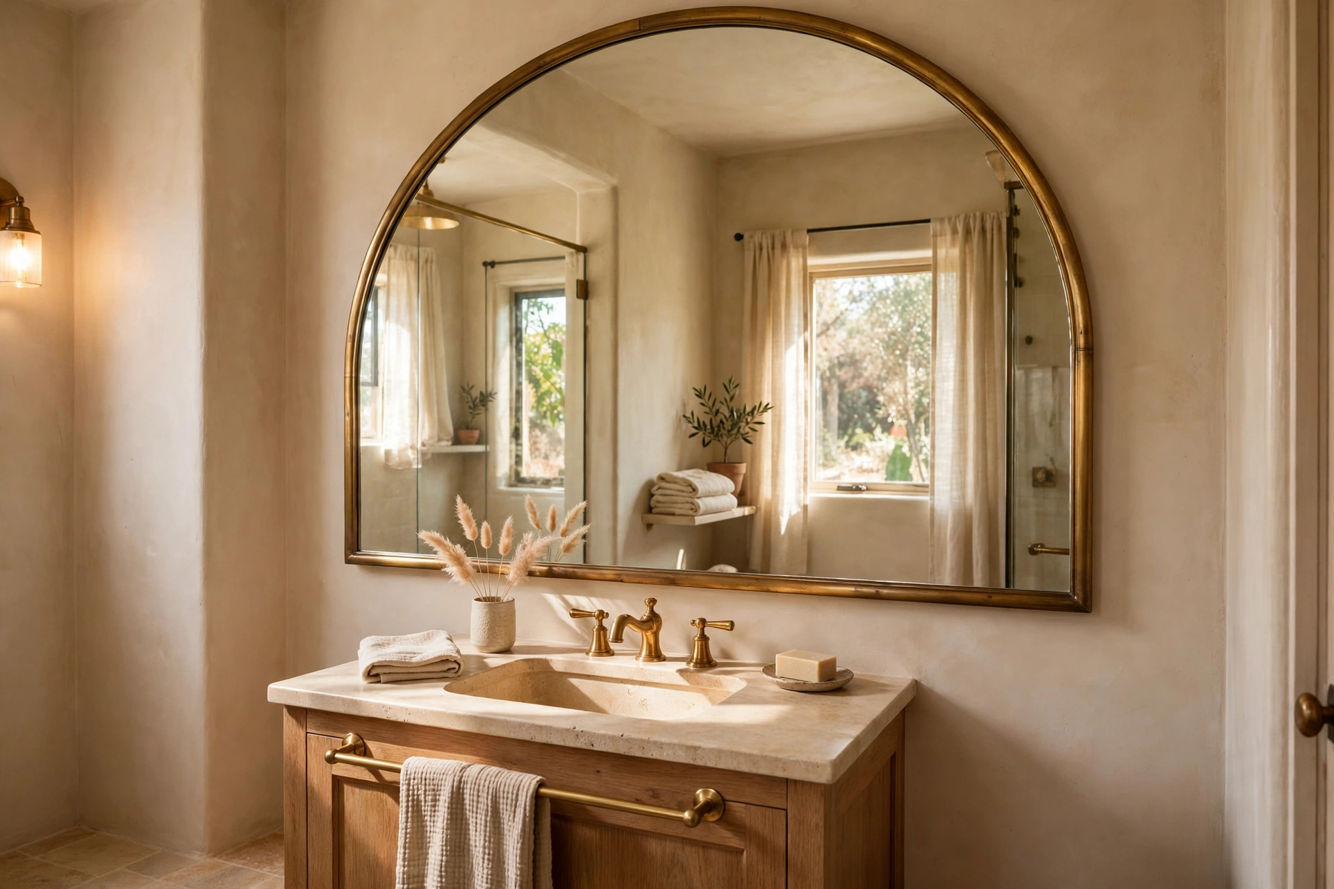 Hang One Oversized Mirror