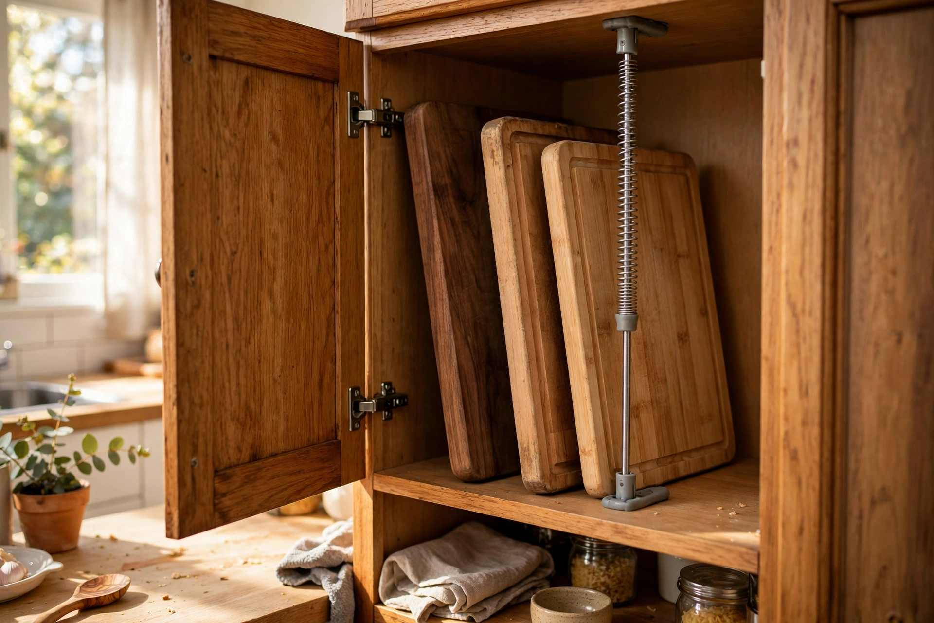 Tension Rods as Instant Dividers