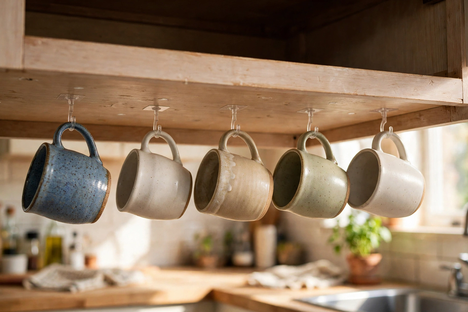 Add Hooks for Mugs and Utensils