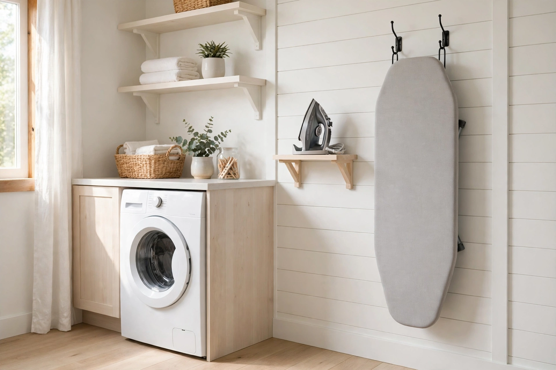 Store the Ironing Board Flat Against the Wall