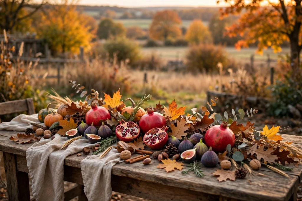 Fresh fruit accents — thanksgiving table decor ideas